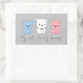 オートベсアーキュブ、スケッチ子供へ 長方形シール (バッグ)