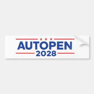 オートペン 2028 バンパーステッカー