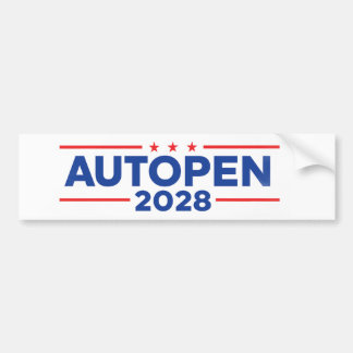 オートペン 2028 バンパーステッカー