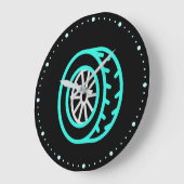 オートホイールネオン大時計 ラージ壁時計 (傾斜)