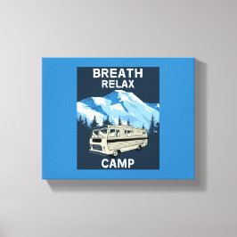 オートホームRV |キャンパー | Travel Van |レトロマグ キャンバスプリント