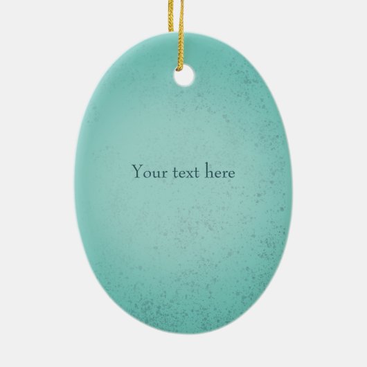 オートボエムバイオリニストターコイズ セラミックオーナメント (裏面)