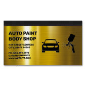 オートボディ絵を描ショップ マグネット名刺 (正面)