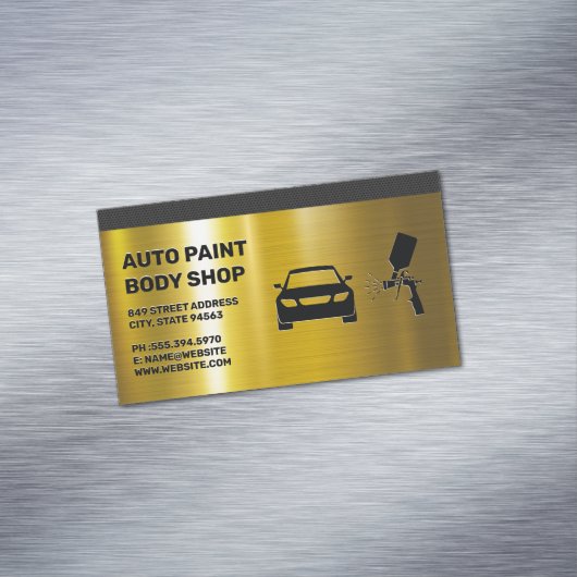 オートボディ絵を描ショップ マグネット名刺 (インサイチュ)