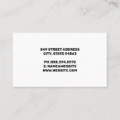 オートボディ絵を描ショップ | 労絵を描働車 名刺 (裏面)