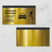 オートボディ絵を描ショップ 名刺 (正面/裏面)