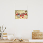 オートマトン付きボート、イラストレーション ポスター (キッチン)