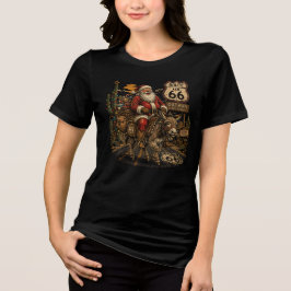 オートマン・バロ・サンタ ルート66 クリスマス・アドベンチャー トライブレンドTシャツ