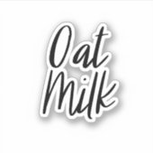 オートミルク保管シール シール (正面)