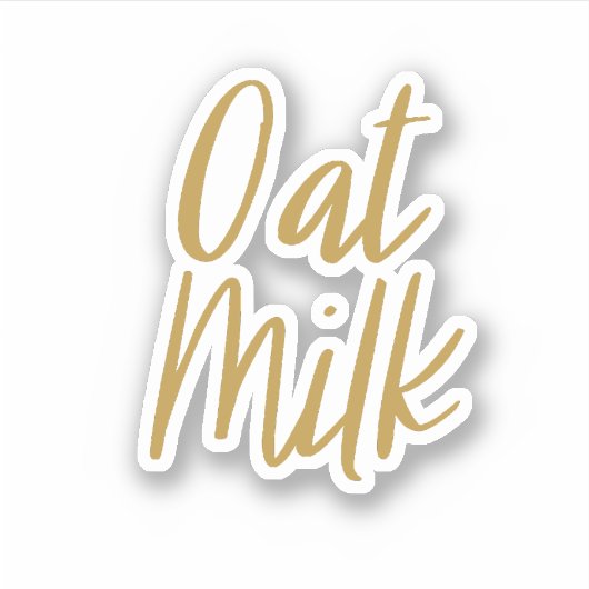 オートミルク保管シール シール (正面)