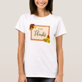 オートミンガム柄サンクスギビングTシャツ(女性用) Tシャツ