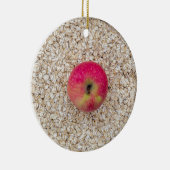 オートミールにリンゴ セラミックオーナメント (右)