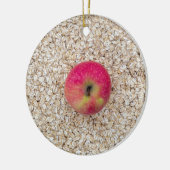 オートミールにリンゴ セラミックオーナメント (左)