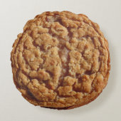 オートミールのクリームパイ枕 ラウンドクッション (正面)