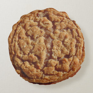 オートミールのクリームパイ枕 ラウンドクッション