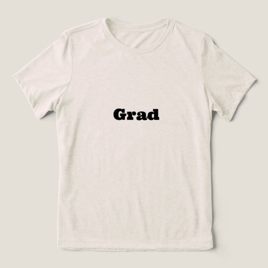 オートミールグラードウィメンズ トライブレンドＴシャツ (デザイン正面)