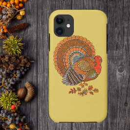 オートムンカラーの七面鳥の葉 iPhone 11 ケース