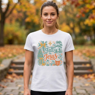 オートムンクリスマスホリデー "イエス様に恋をする" トライブレンドTシャツ