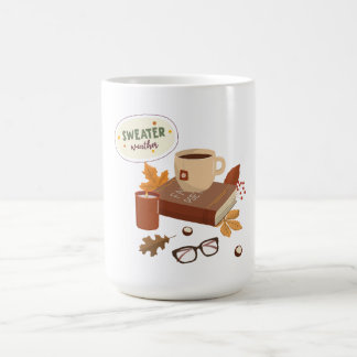 オートムンスウェターウェザー本と紅茶 コーヒーマグカップ