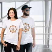 オートムンツリーマンダラの紅葉と感謝祭 Tシャツ