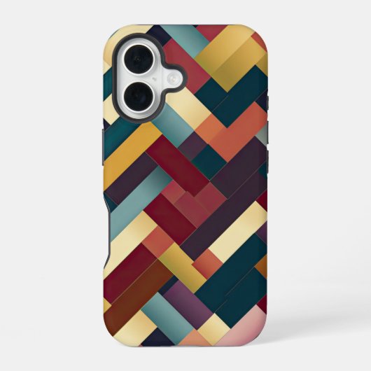 オートムントーンの織りなすパターン iPhone 16ケース (裏面)