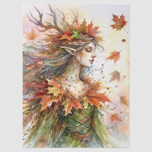 オートムンドライアド 紅葉 薄葉紙 (正面)