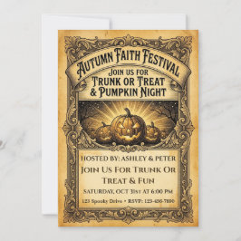 オートムンネイル・フェイスフェスティバル トランク・オア・トリート ハロウィン 招待状