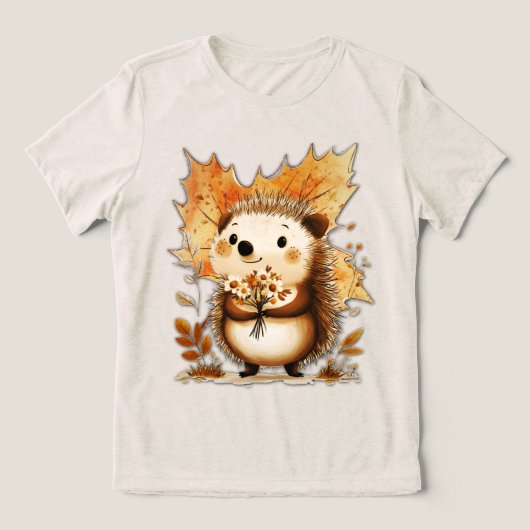 オートムンハリネズミ トライブレンドＴシャツ (デザイン正面)