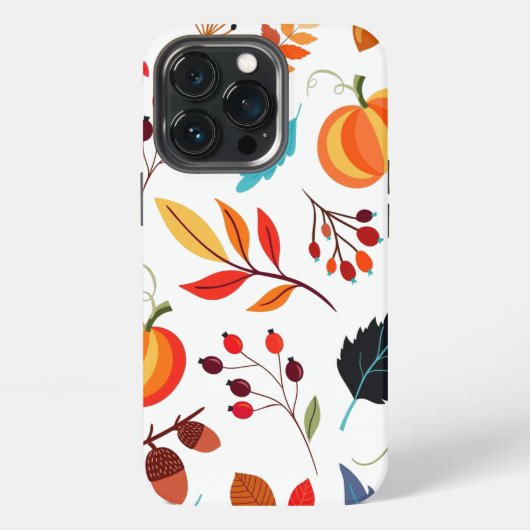オートムンパターンiPhoneケース iPhoneケース (裏面)