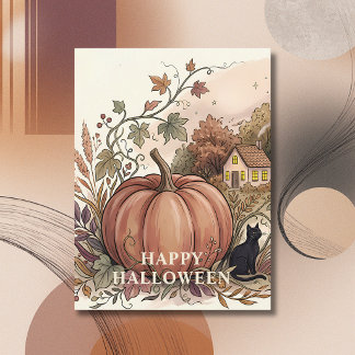 オートムンポンプキン ハロウィン ポストカード