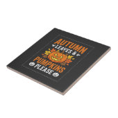 オートムンリーブスカボチャのハロウィンデザイン タイル (側面)