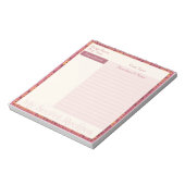 オートムンレトロなレシピノート ノートパッド (回転)
