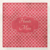 オートメッおもしろいシュ ガラスコースター (正面)