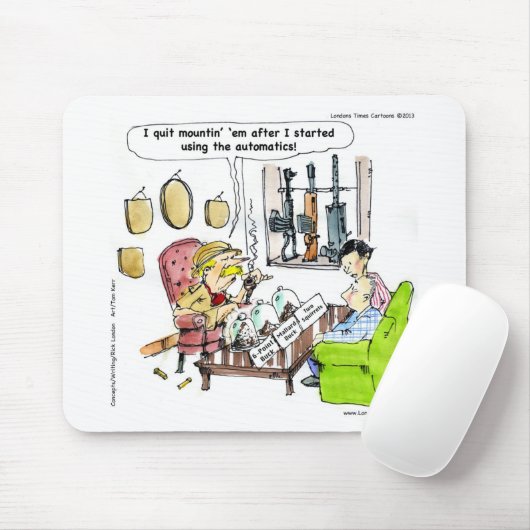 オートメティギフトおもしろいとティー付き狩り マウスパッド (マウス)