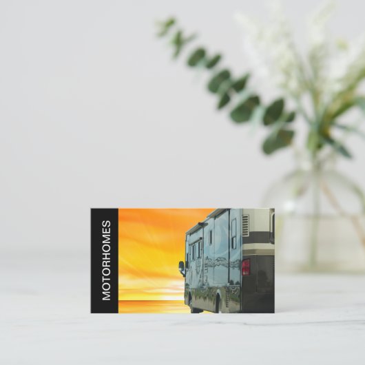 オートモーツホームとトラベルモーターリング 名刺 (スタンド正面)