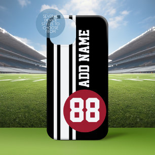 オートレーシストライプングのカスタム番号と名前 Case-Mate iPhone 14ケース