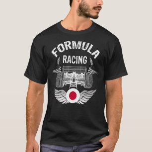 オートレース日本のジャパン国旗フォーミュラ・レーシングカーB Tシャツ