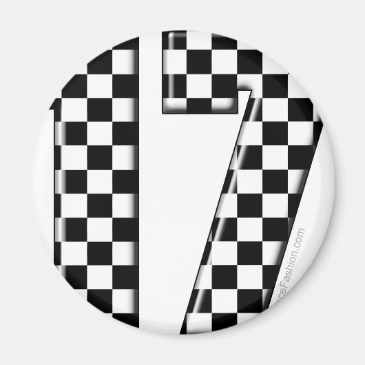 オートレース番号17 マグネット (正面)