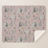 オートーオートクチュールチキンプリント シェルパブランケット (正面(横))