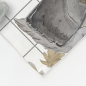 オートーオートクチュールチキンプリント フリースブランケット (角)