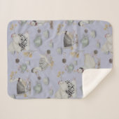 オートーオートクチュールプリントキッドスルーム シェルパブランケット (正面(横))