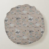 オートーオートクチュールプリントキッドスルーム ラウンドクッション (裏面)