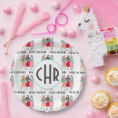 オートーオートクチュール |ファッション |パリ |モノグラム ペーパープレート (パーティー)