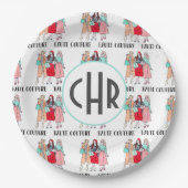 オートーオートクチュール |ファッション |パリ |モノグラム ペーパープレート (正面)