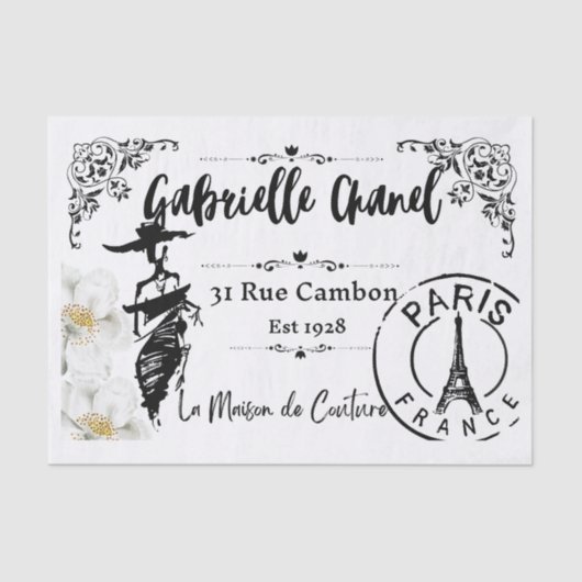 オートーオートクチュール-フランスのファッション 薄葉紙 (正面)