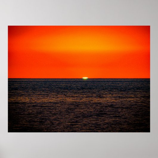 オート暗赤色マウイのサンセットポスター ポスター (正面)