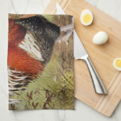 オート田舎の農家の鶏の鶏の編みキッチンタオル キッチンタオル (四つ折り)