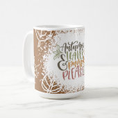 オート離れモンとカボチャお願いセラミックマググ コーヒーマグカップ (正面左)