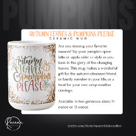 オート離れモンとカボチャお願いセラミックマググ コーヒーマグカップ