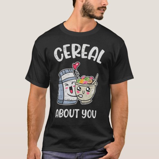 オート麦とミルクシリアル3 Tシャツ (正面)